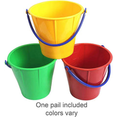 Spielstabil large sand pail side view demonstrates sturdy, kid-friendly construction for outdoor fun.