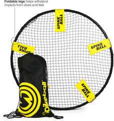 Spikeball 3-Ball balls with textured grips for responsive play outdoors.