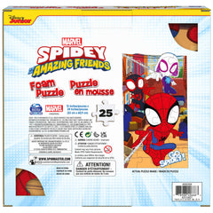Spin Master family-friendly activity: 25-piece Spidey puzzle for kids 4+.