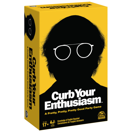 Spin Master Curb Your Enthusiasm card game cover, ready for social gatherings