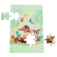 Spin Master Disney Wish Puzzle Lantern packaging highlights three independent puzzles for varied play sessions.