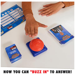Spin Master Family Feud wrong-answer sound cue enhances round differentiation.