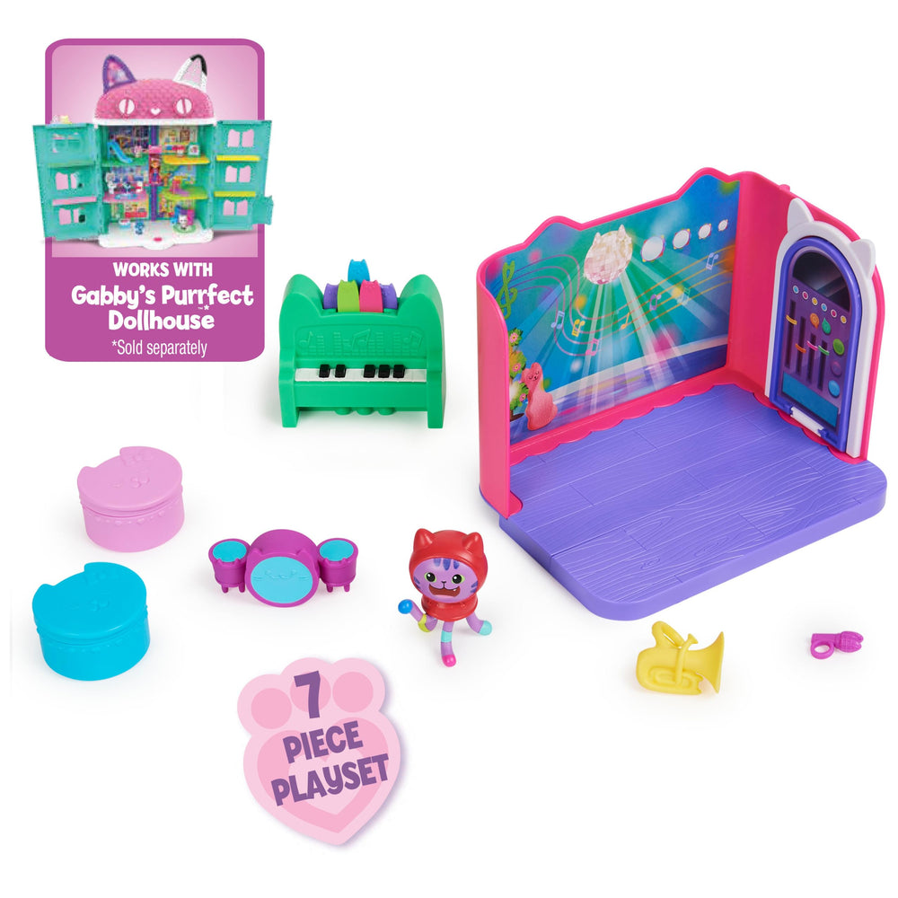 Spin Master Gabby’s Dollhouse Groovy Music Room furniture piece 2 for play space