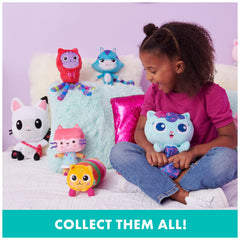 Soft plush materials on Gabby's Dollhouse Pandy Paws for cozy hugs