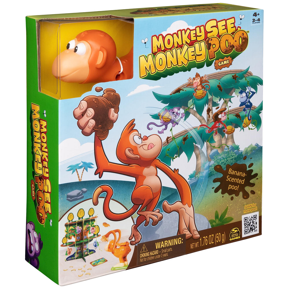 Monkey See Monkey Poo assembly sheet simplifies setup for parent-kid playtime