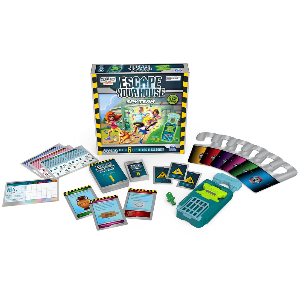 Spin Master Games Escape Room The Game offers six missions with varied puzzles to keep game night fresh