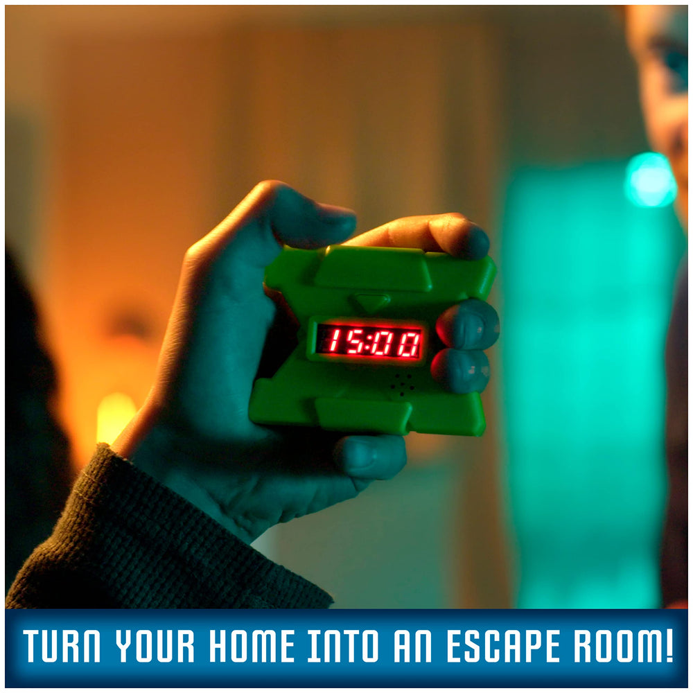 Spin Master Games Escape Room The Game timer counts down while your team searches for clues