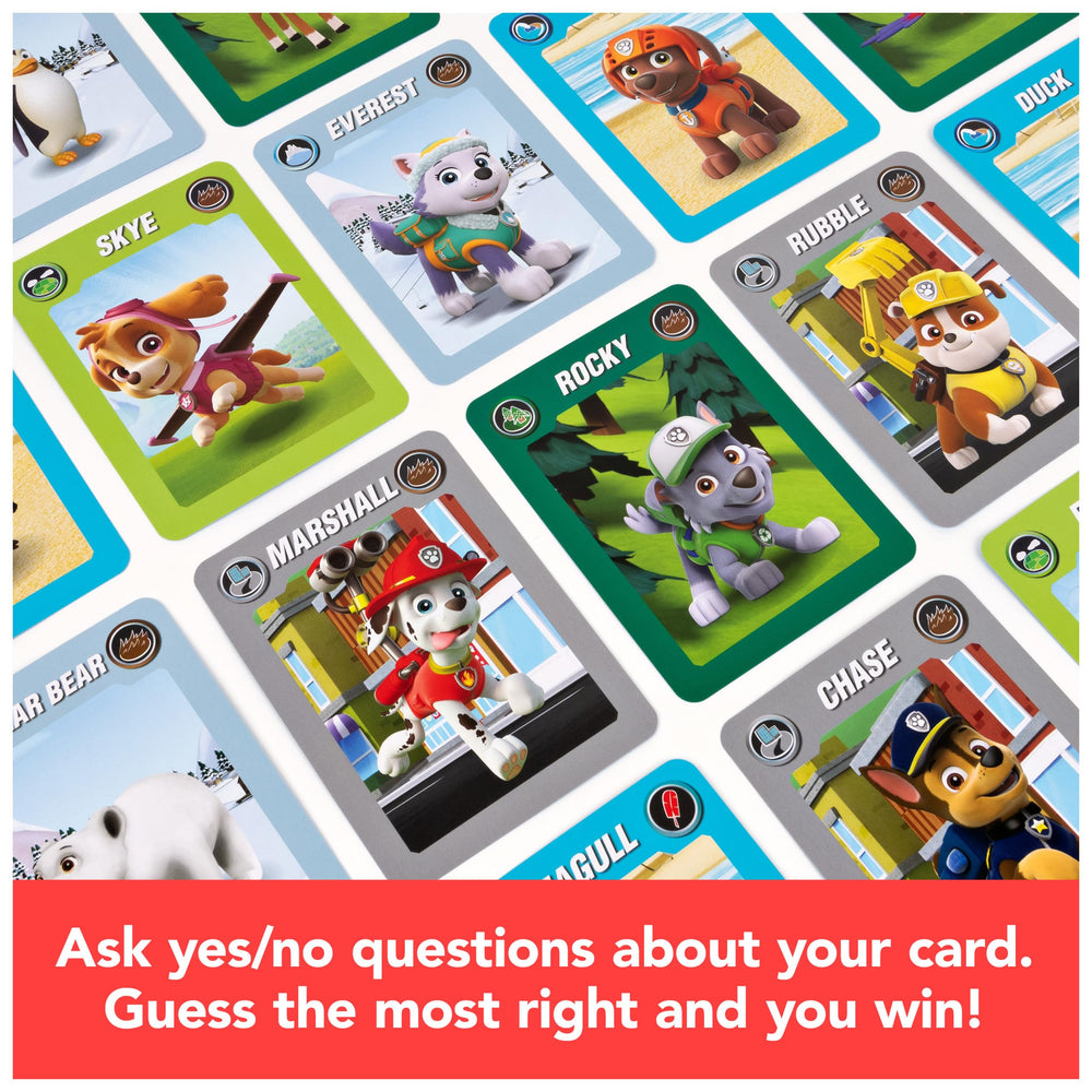 PAW Patrol animal cards invite quick questions and shared laughter.
