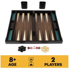 Spin Master Games Legacy Deluxe backgammon pieces showcased for sturdy, lifelong play.