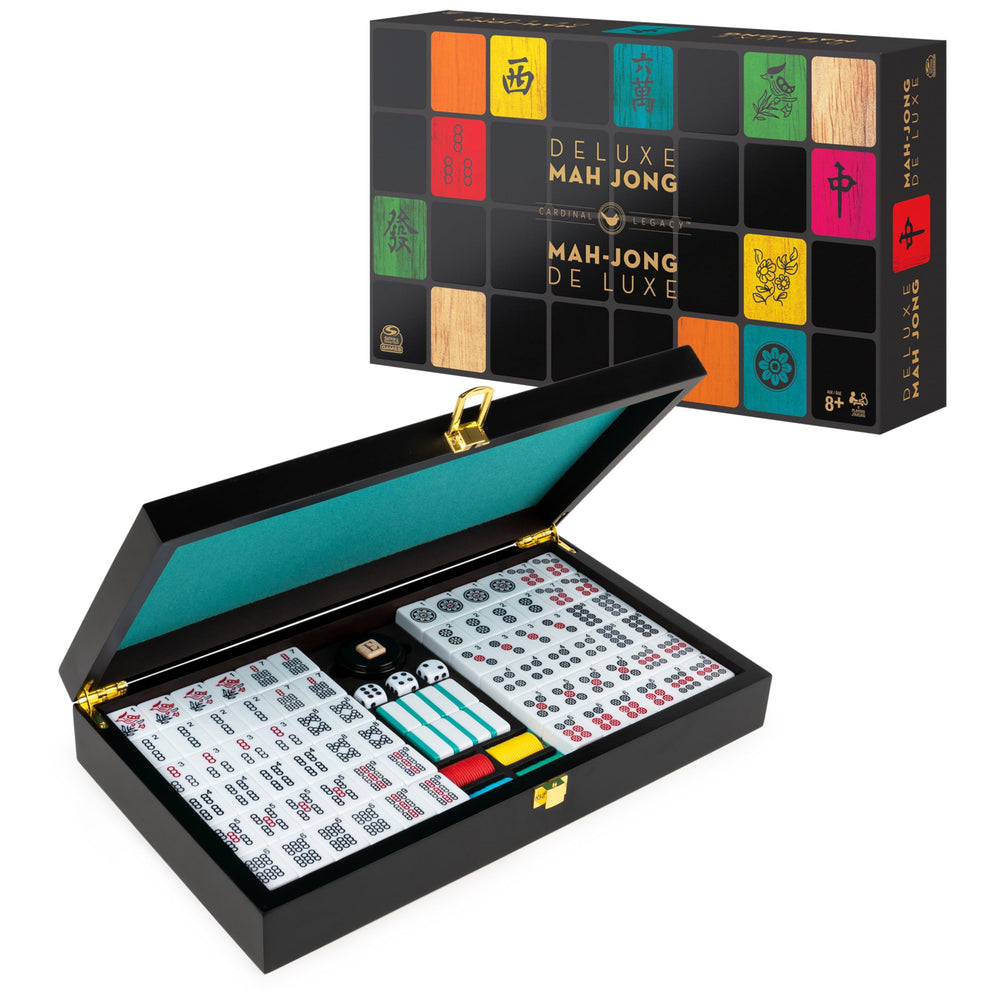 Spin Master Games Legacy Deluxe Mahjong tiles ready for play and display.