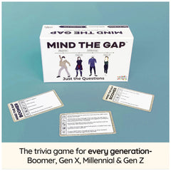 Spin Master Mind the Gap Just the Questions generation-gap portrait highlights inclusive conversations.