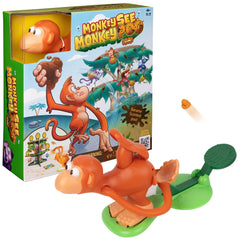 Spin Master Games Monkey See Monkey Poo box signals gift-ready family fun