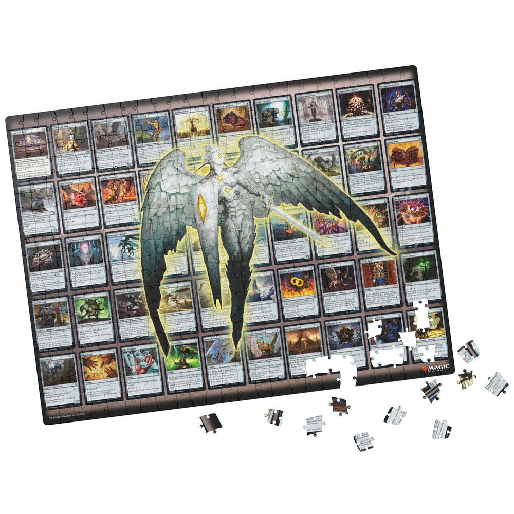 Close-up of Spin Master Games MTG Artifacts artwork and card imagery