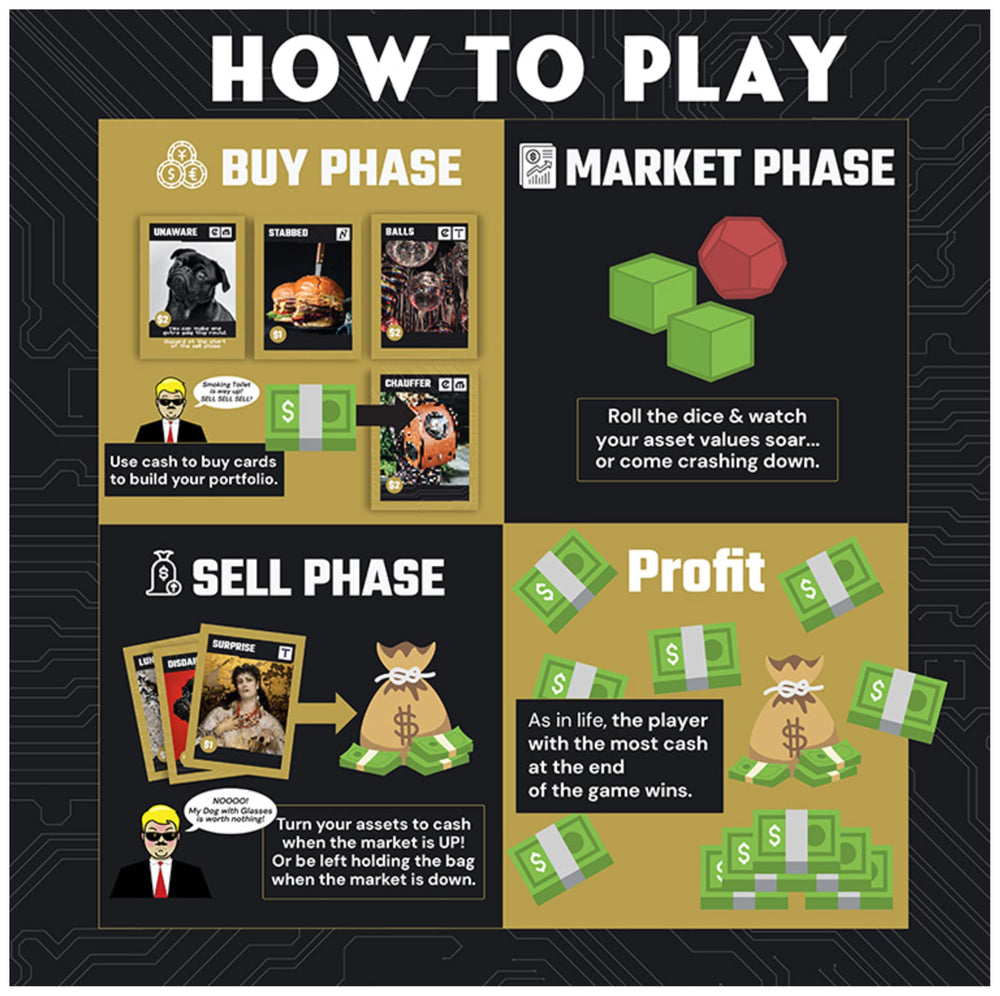 Spin Master Games SolidRoots Crash cards show changing values for dynamic trading moments.
