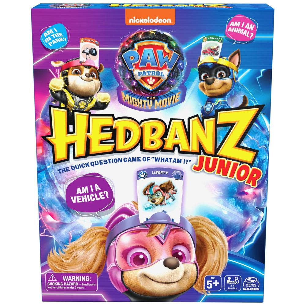 Spin Master Hedbanz Junior PAW Patrol instruction sheet clarifies rules