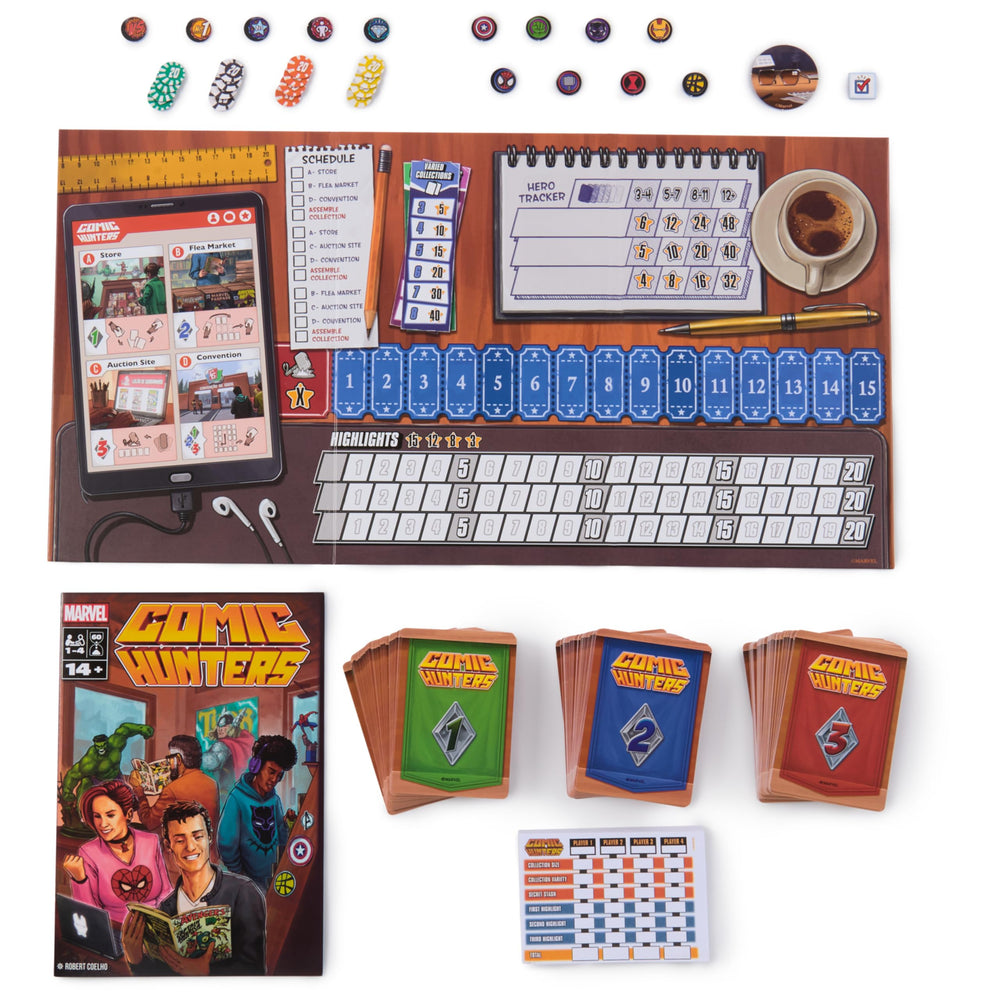 Instruction booklet guides quick setup for 1-4 players