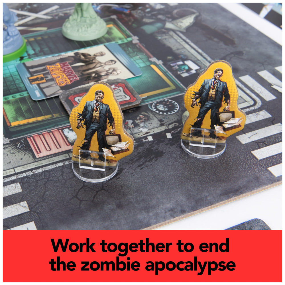 Spin Master Marvel Zombies: Heroes’ Resistance zombie hero miniatures add chilling challenge to rounds.