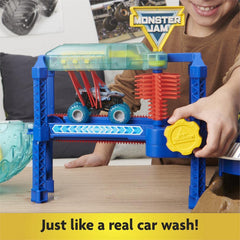 Spin Master Monster Jam 1:64 Truck Wash playset accessories for creative setup
