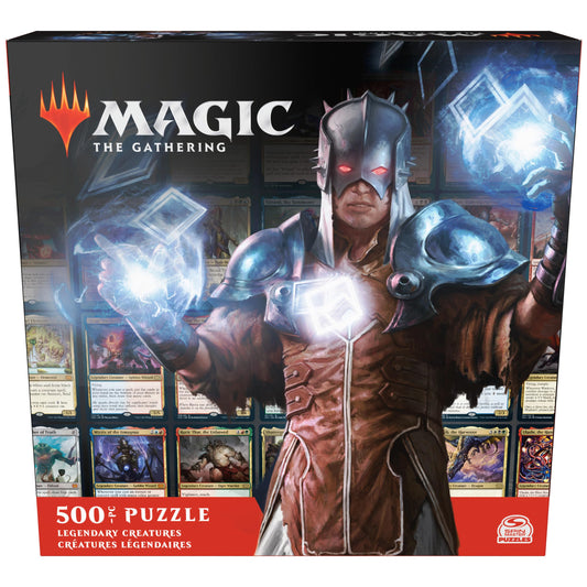 Spin Master MTG Legendary Creatures hero-art puzzle, ideal for MTG fans to assemble and enjoy.