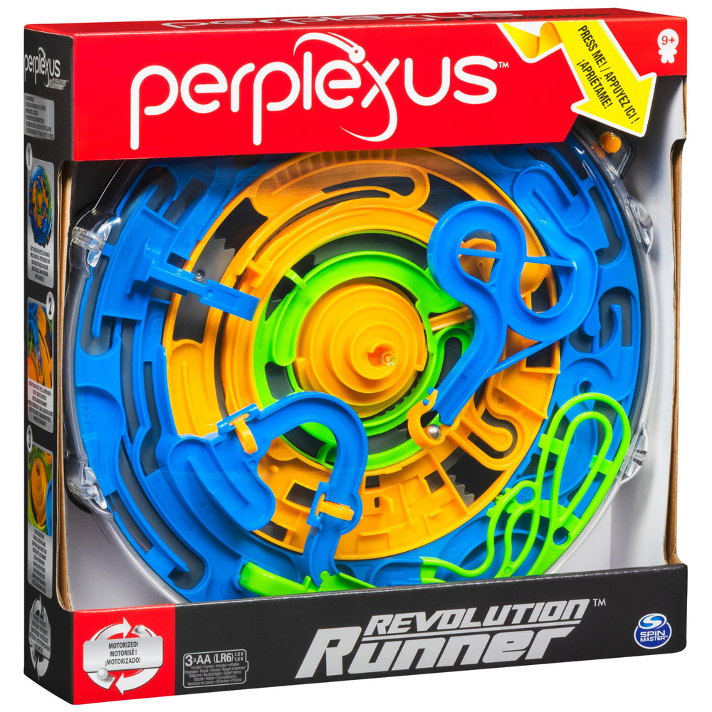 Spin Master Games Perplexus Revolution Runner instruction sheet guides setup and rules.