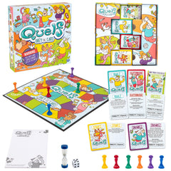 Spin Master Quelf movers figures ready for action on the board.