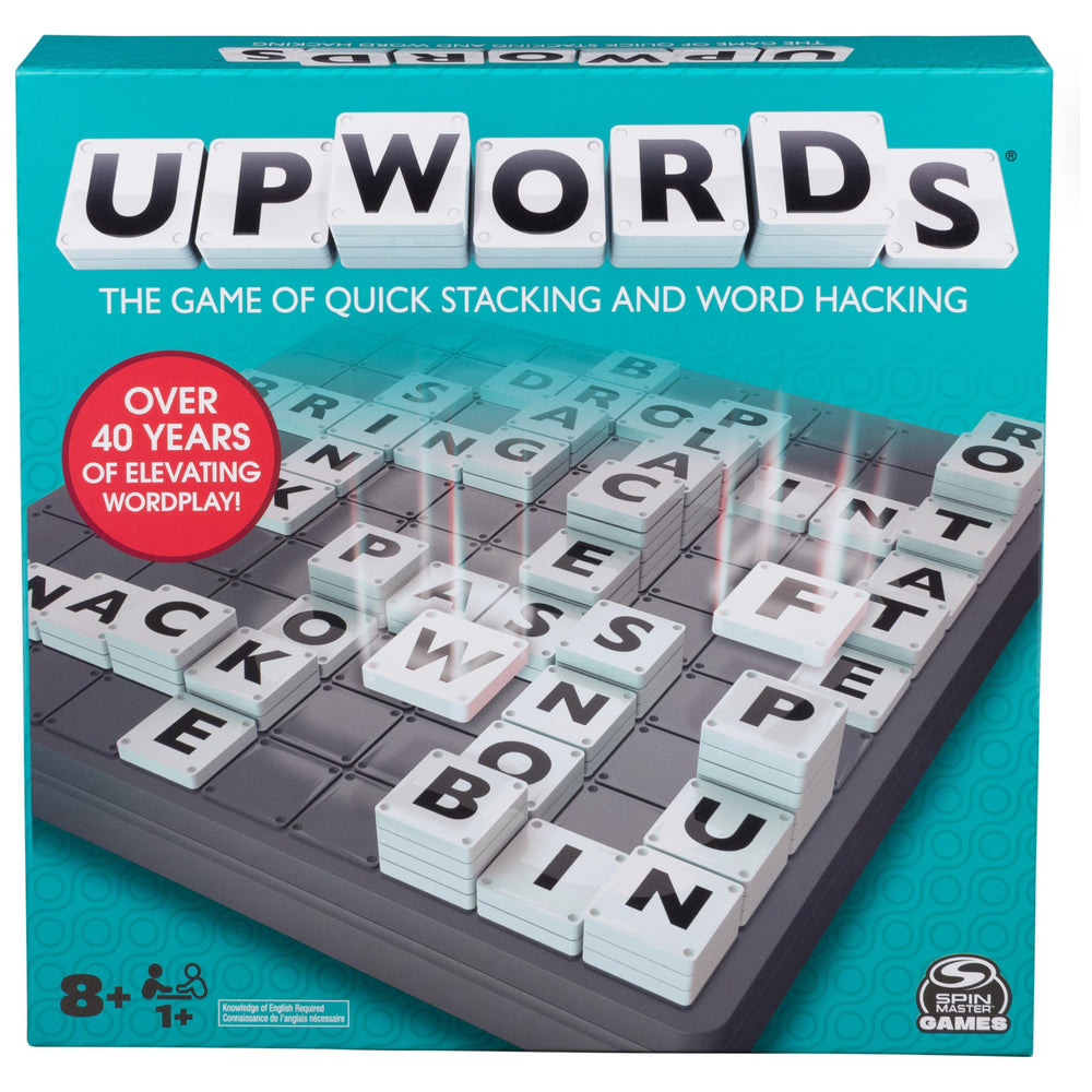 Spin Master Upwords rotating board enables fast, engaging word play