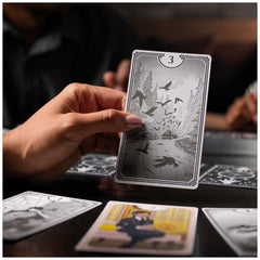 Spin Master Wednesday color cards contrast with foil artwork for visual drama.