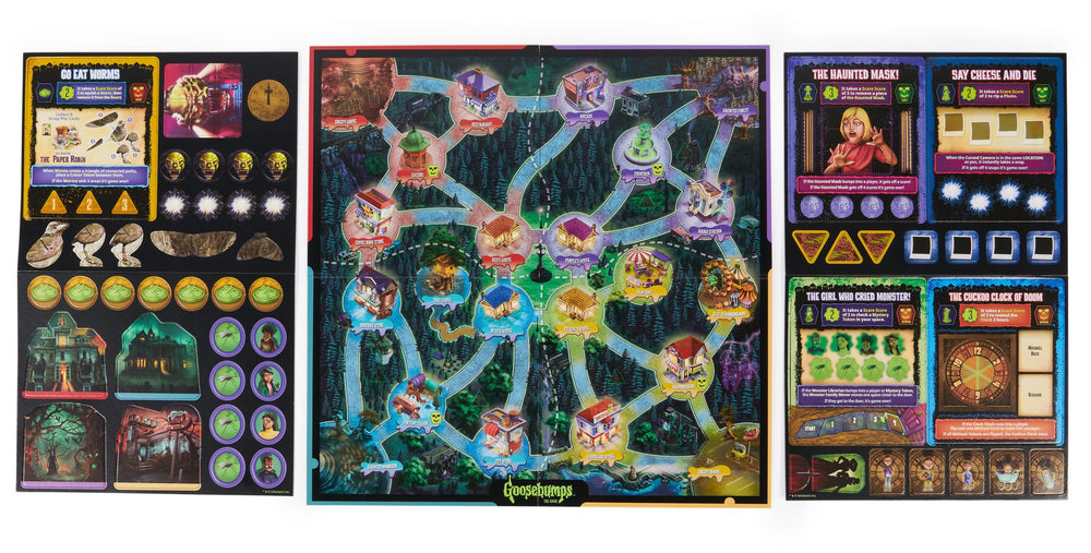 Spin Master Goosebumps Corner Stands keeping monster boards stable on the table