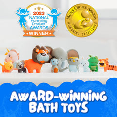 SplashEZ bath toys suitable for tubs or pools for versatile play