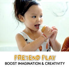 SplashEZ hot dog bath toy invites safe, fun water time