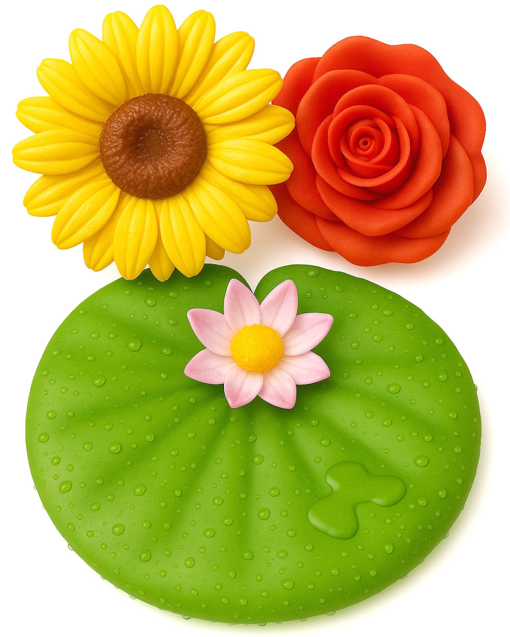 SplashEZ Lily bath toy floating, bright playtime and color exploration.