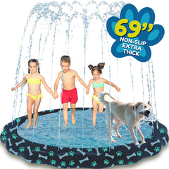 SplashEZ non-slip splash pad surface ready for safe family play outdoors