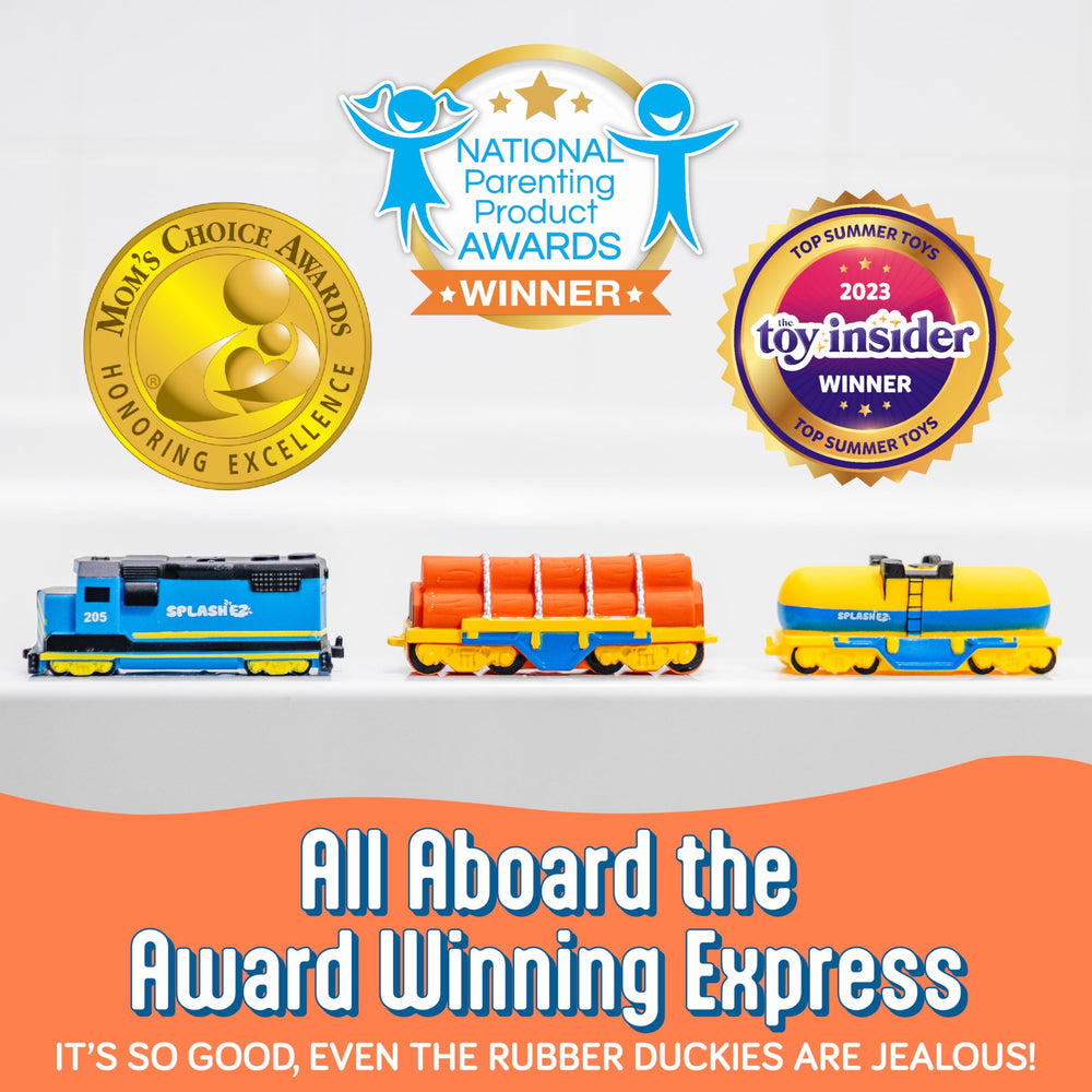 Mold-free SplashEZ bath toys dry quickly after use, staying fresh for next splash.