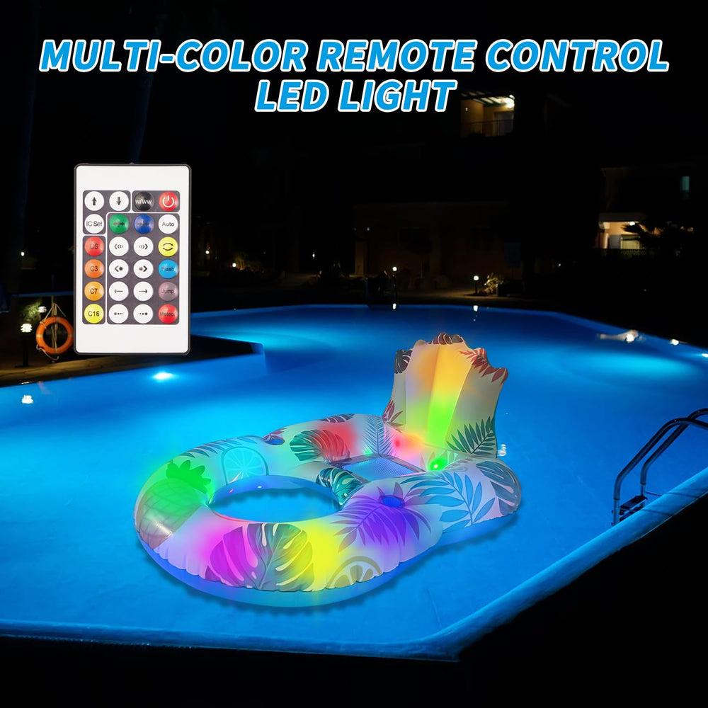 Spobot pool float for adults showing a mesh seat for cooling comfort.