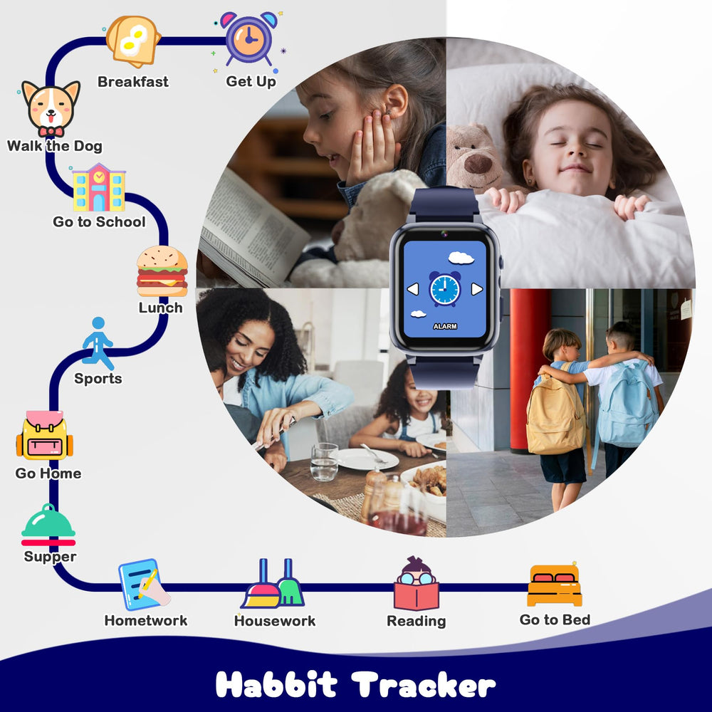 Spodus Kids Smart Watch camera captures action-packed moments.