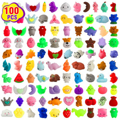Spolux 100-pcs kawaii squishies bundle for party favors and classroom fun