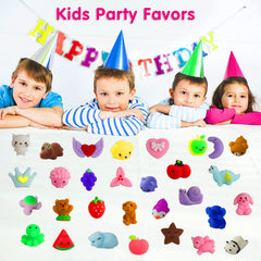 Spolux animal and fruit squishies collection with soft tactile play