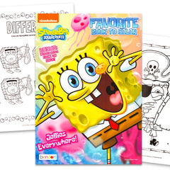 SpongeBob SquarePants coloring and activity book 32-page set for screen-free creative play.