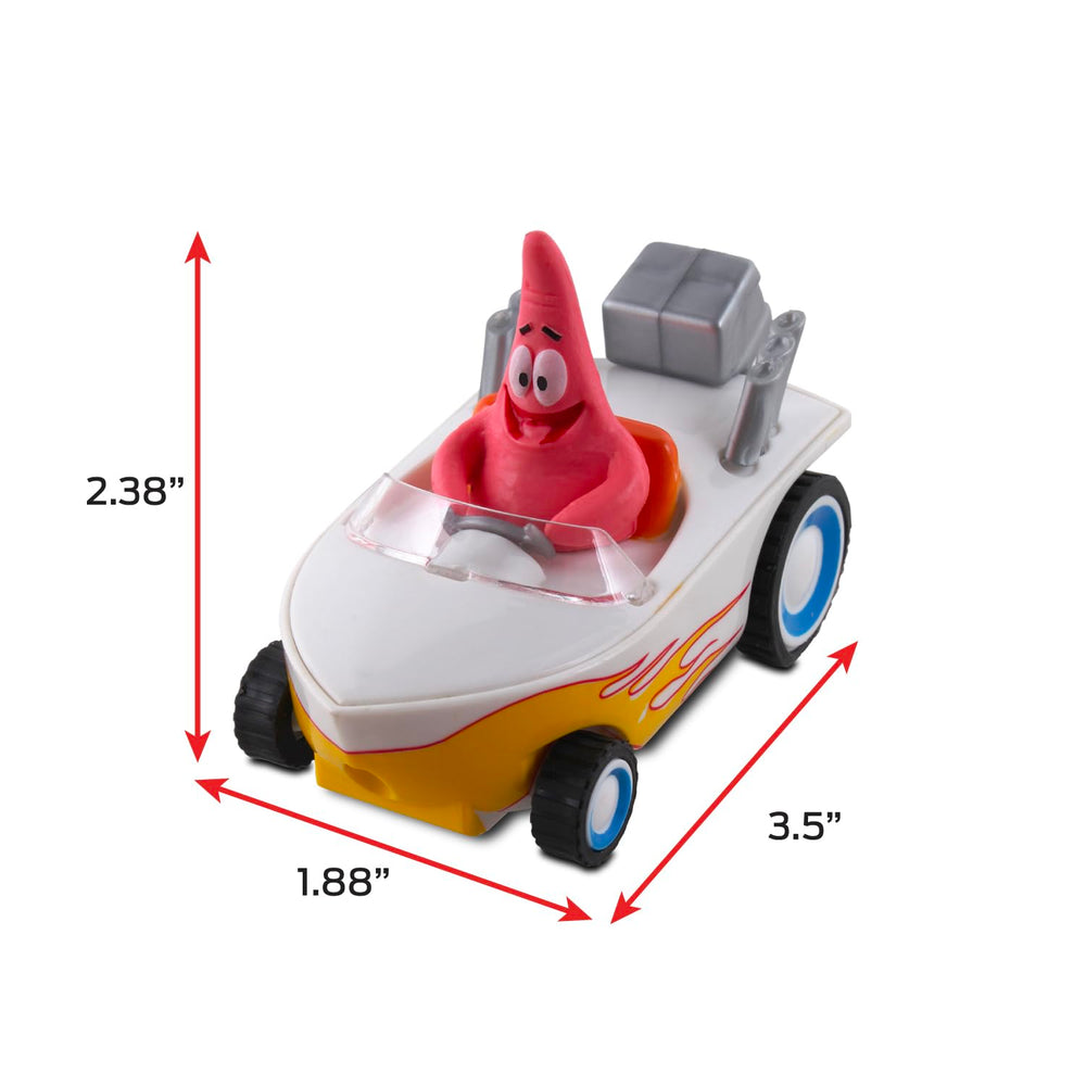 SpongeBob SquarePants pullback boat, quick-stunt play or display shelf.