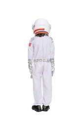 Spooktacular Creations astronaut costume back view showing zipper and fit.