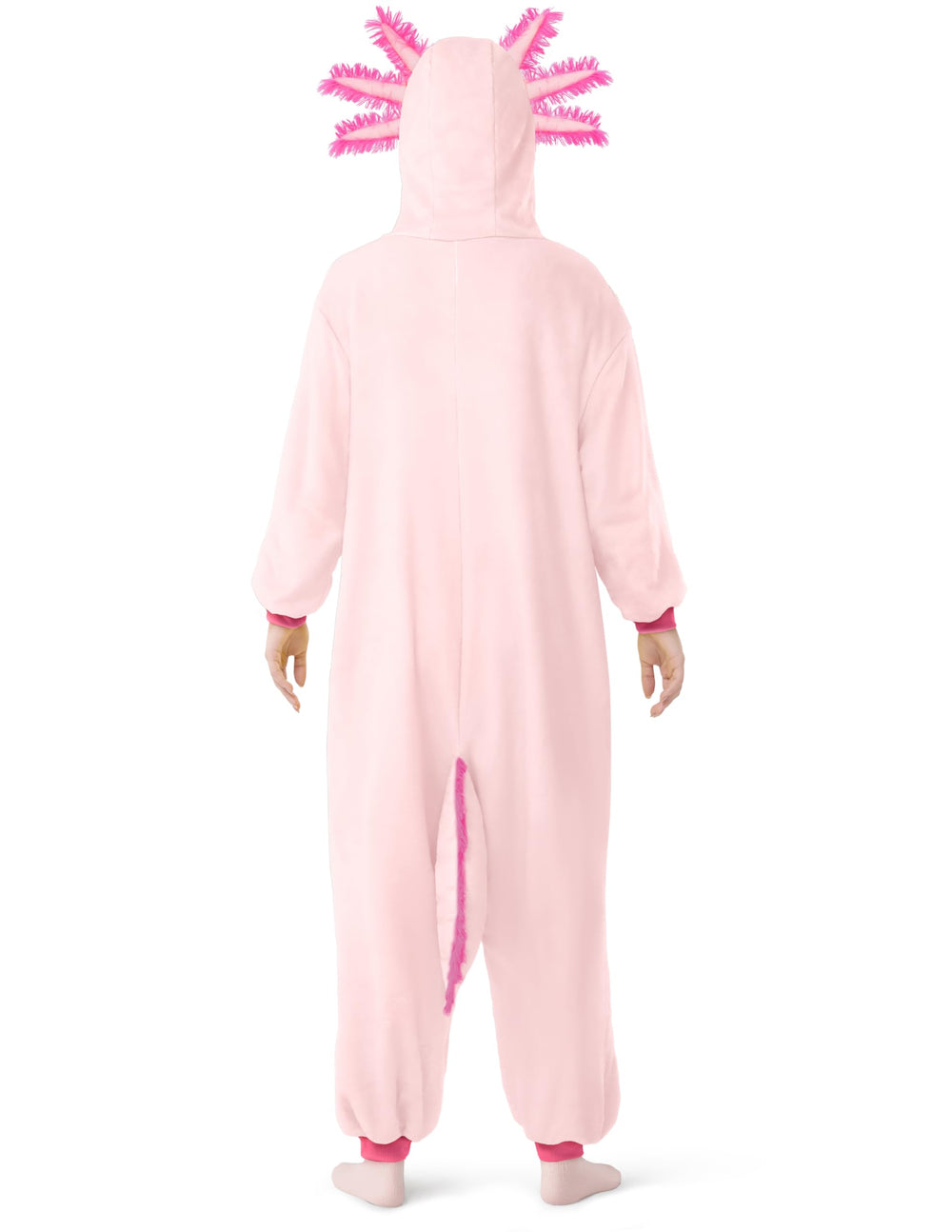 Spooktacular Creations axolotl jumpsuit with built-in pockets for small items.