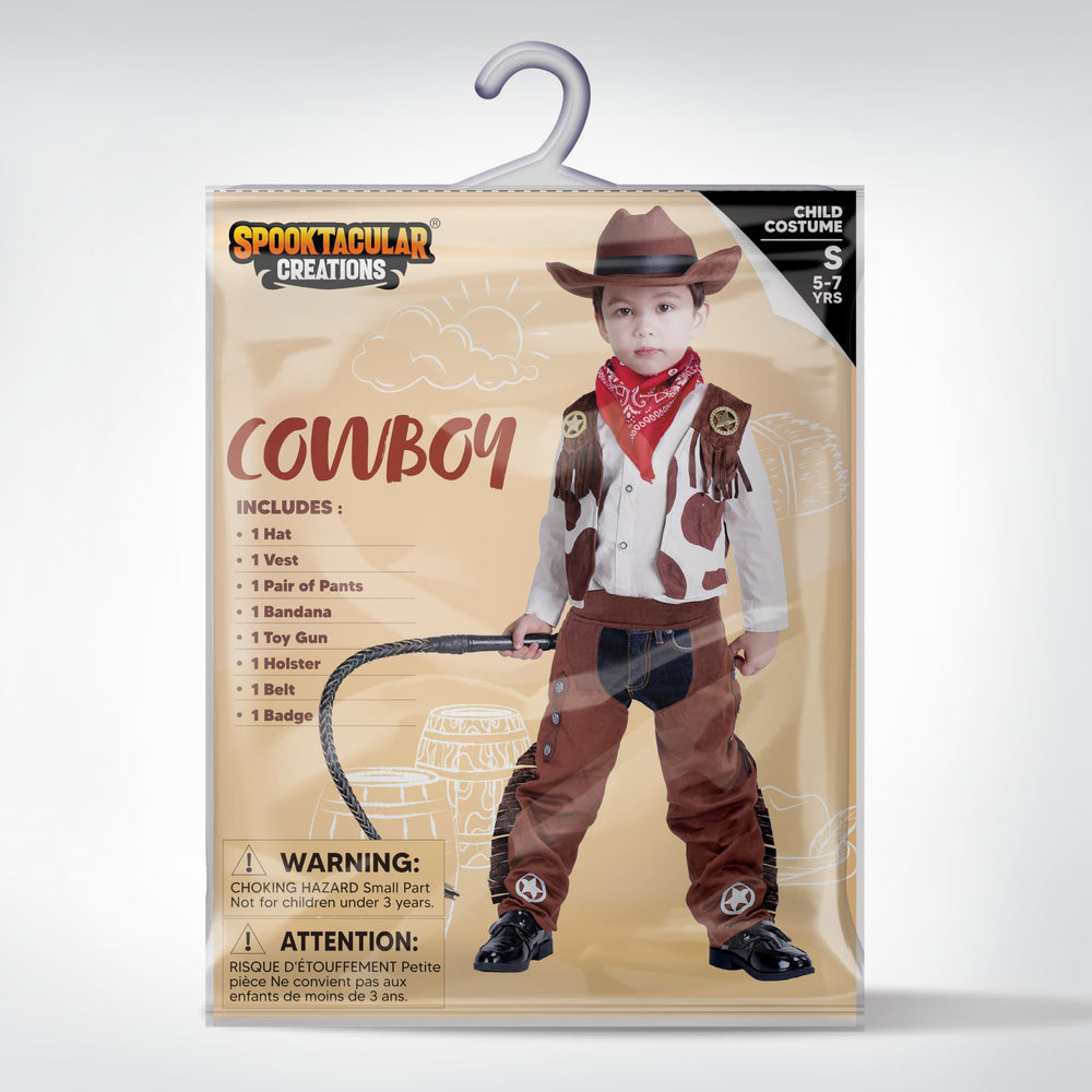 Spooktacular Creations deluxe cowboy outfit pack ideal for parties.