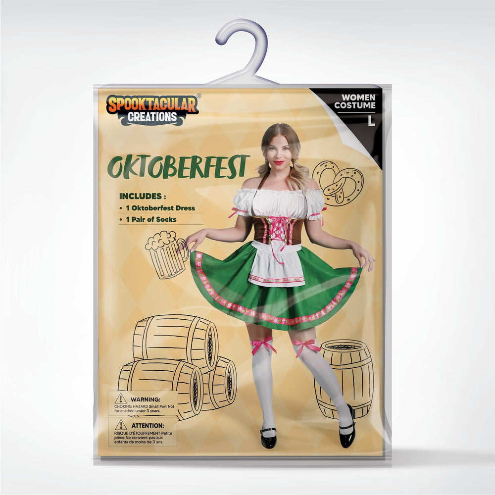 Spooktacular Creations halloween costume evokes a playful garden-babe vibe.