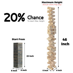 SPORT BEATS 54-block stacking image highlights tall play and family-friendly competition.