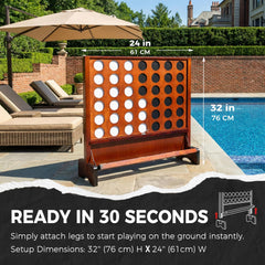 Sport Beats heavy-duty zippered storage bag keeps frame, legs and chips secure.