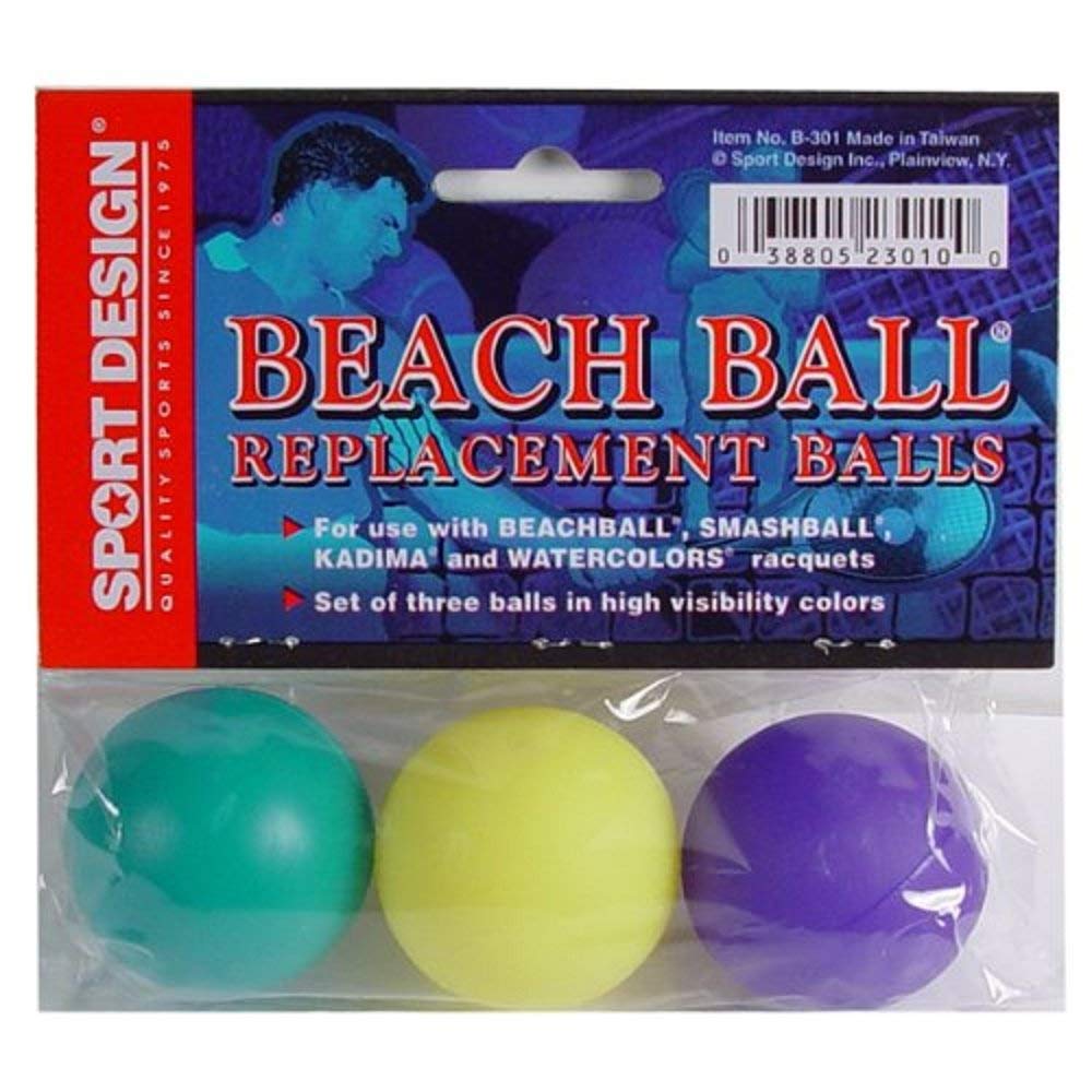 Sport Design replacement beach balls in assorted colors with high visibility for outdoor play