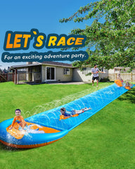 Spring Water inflatable protective tubes on sides and top for safety