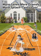 Spring Water Slip and Slide backyard assembly setup guidance.
