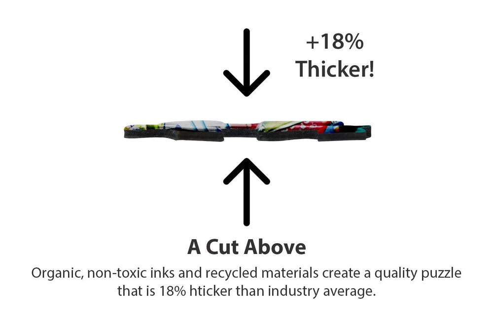 Springbok Sweet Tooth eco-friendly inks and recycled board support sustainability