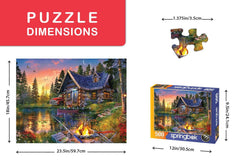 Springbok vibrant puzzle artwork enhances cognitive engagement while relaxing after work.